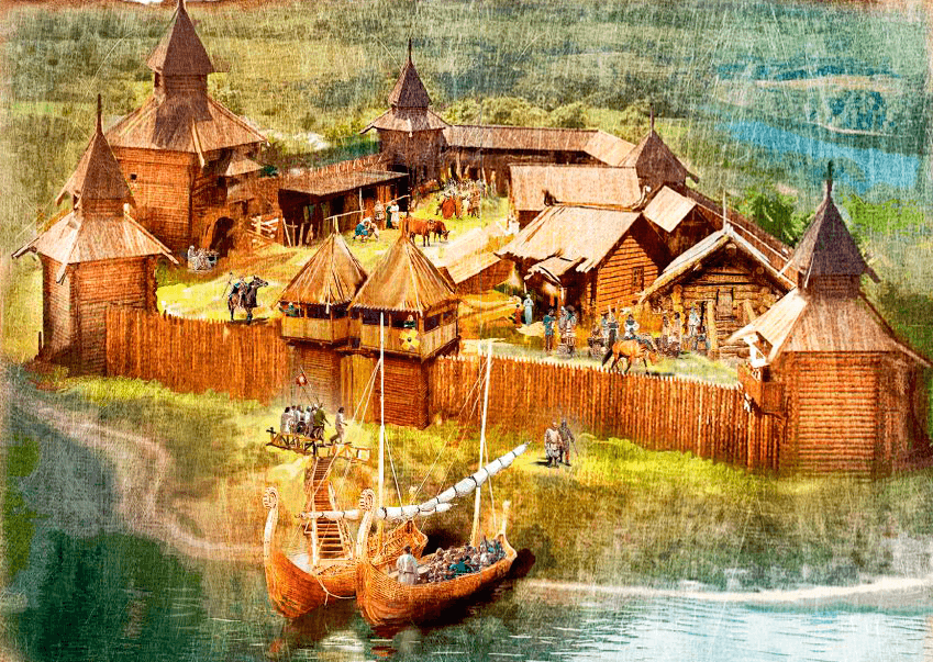 Поселение славян. Изображение из интернета.