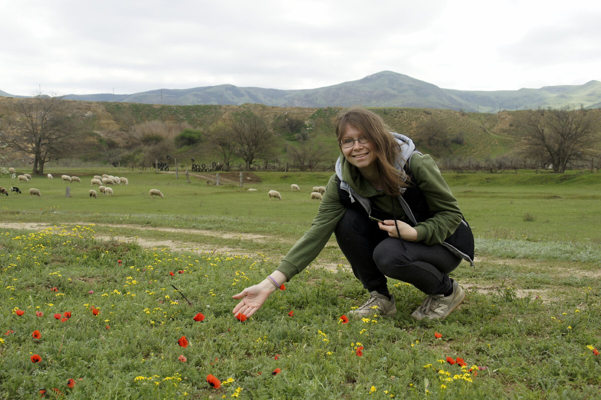 по дороге на бархан