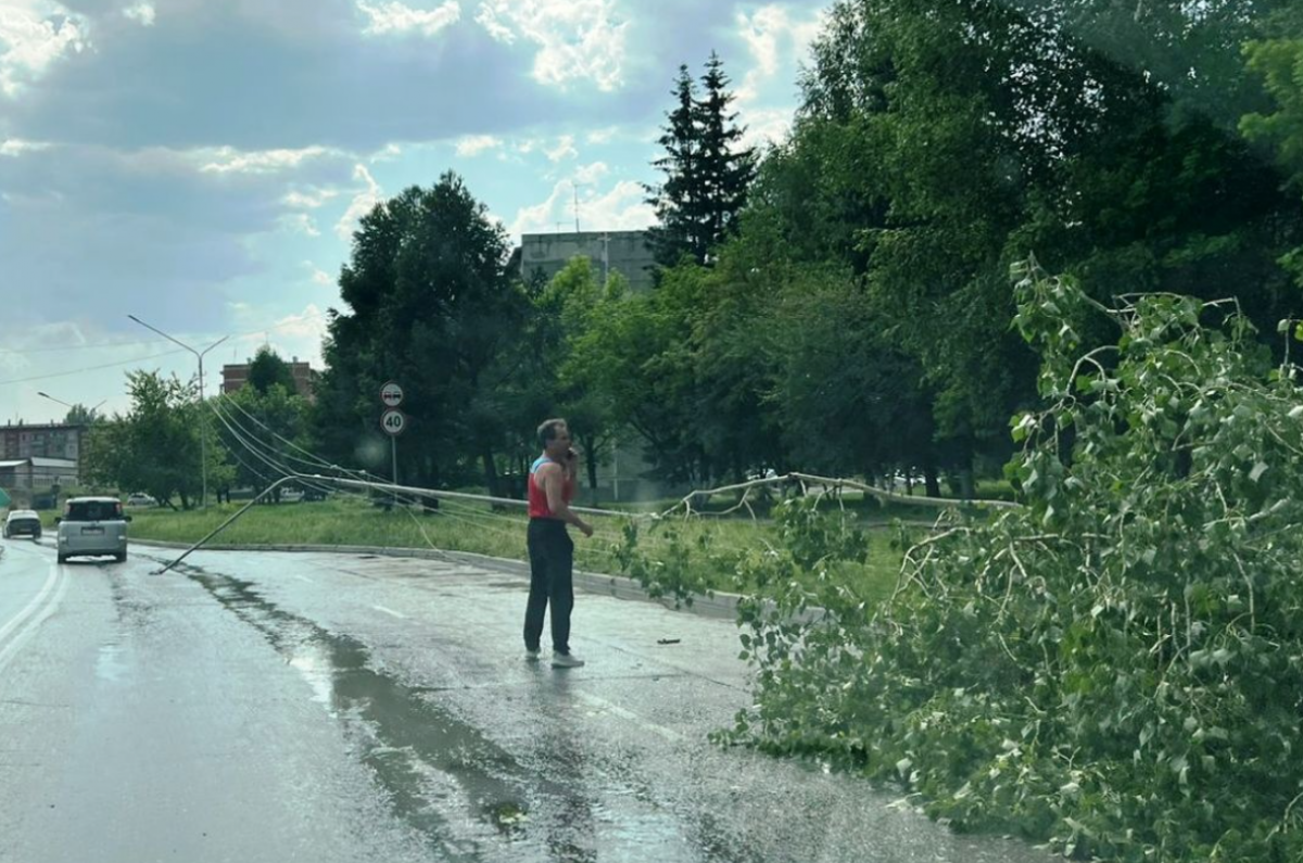 Ураган в новосибирске вчера