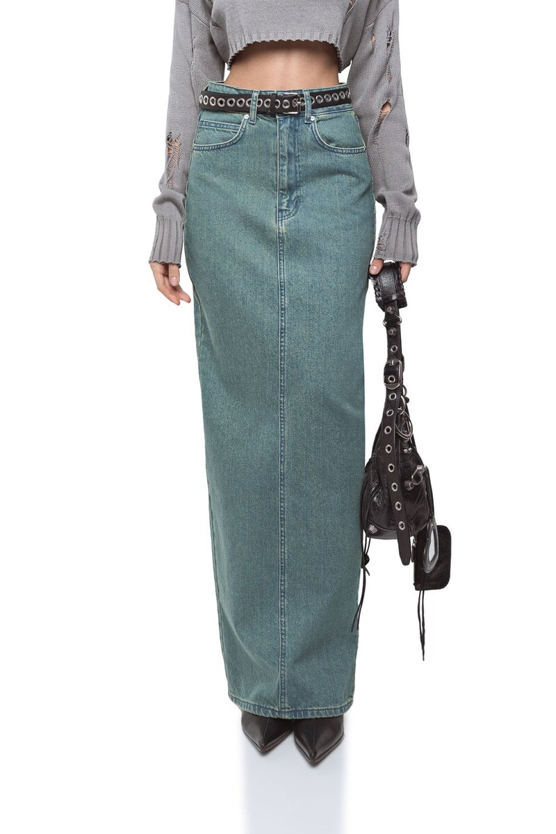 Джинсовая юбка макси. Бренд: YOU WANNA. 7750 RUB.