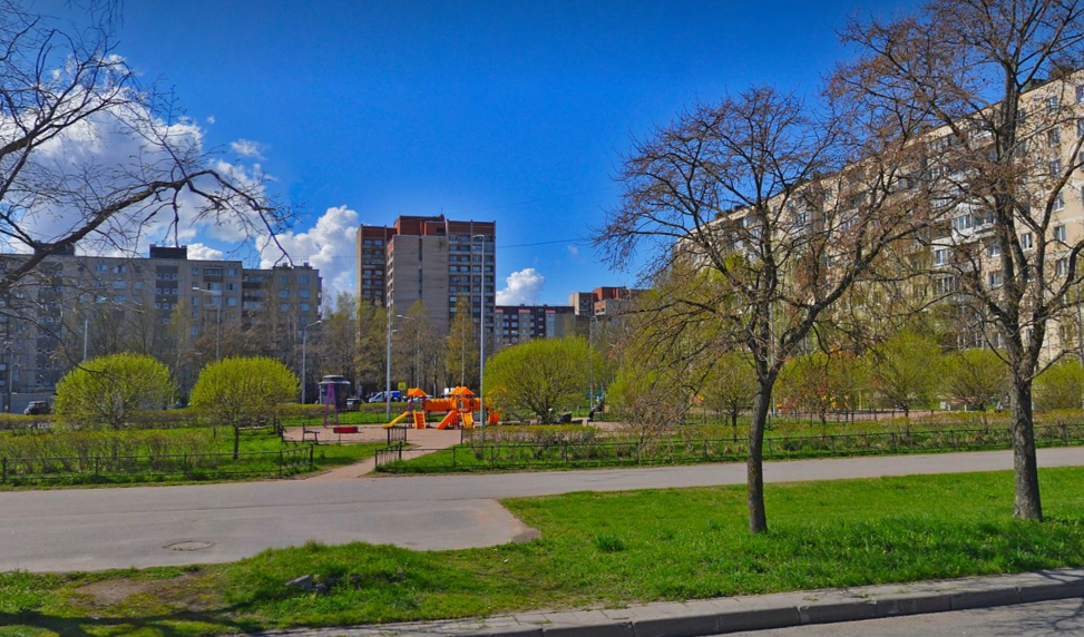 Купчинский сквер на карте
