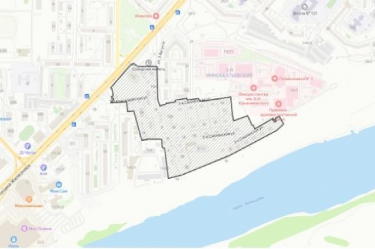    Территория будущего жилого района «Иннокентьевский».