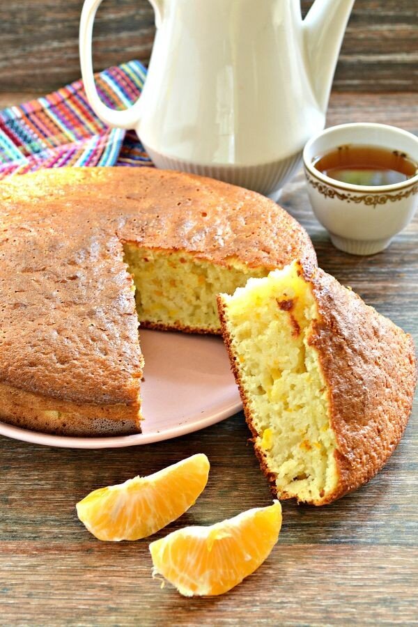 Рецепт манника на молоке с апельсинами