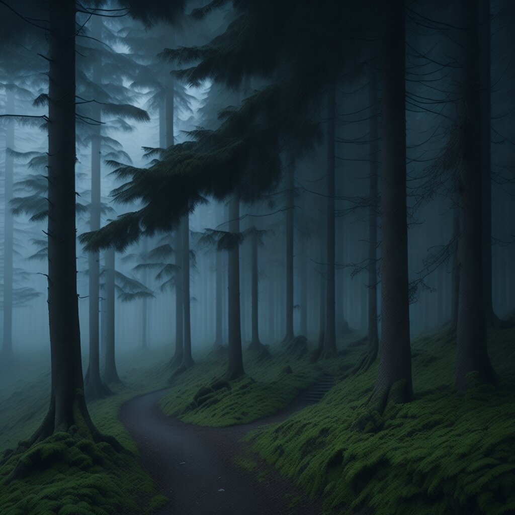 Лес. Автор: @graphdesignsolovei