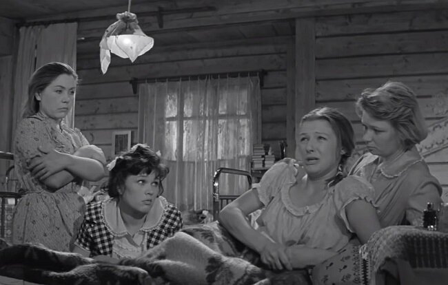 Кадр из фильма «Девчата» (1961). Скриншот.