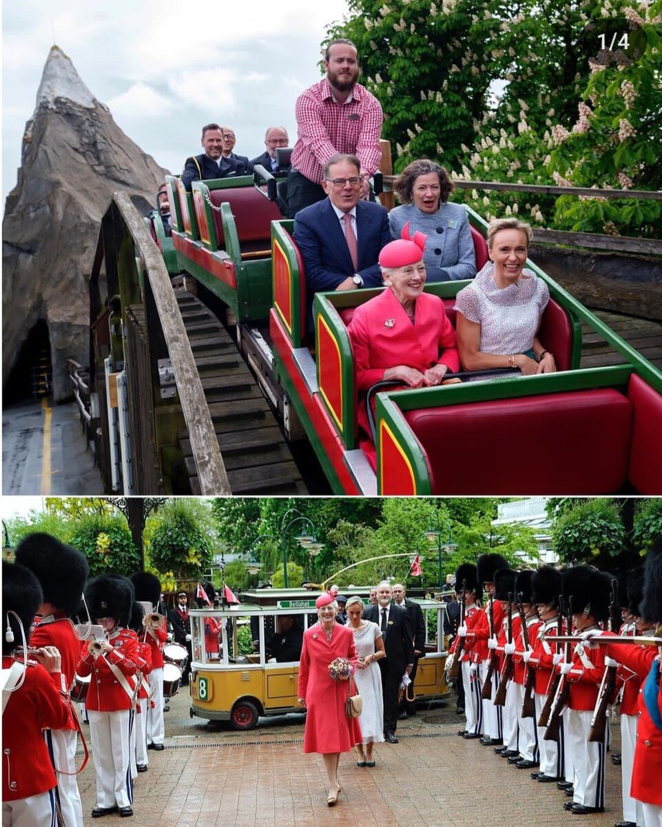 Год назад монархиня не отказала себе в удовольствии прокатиться на каруселях. В этом году здоровье пока не позволяет.
