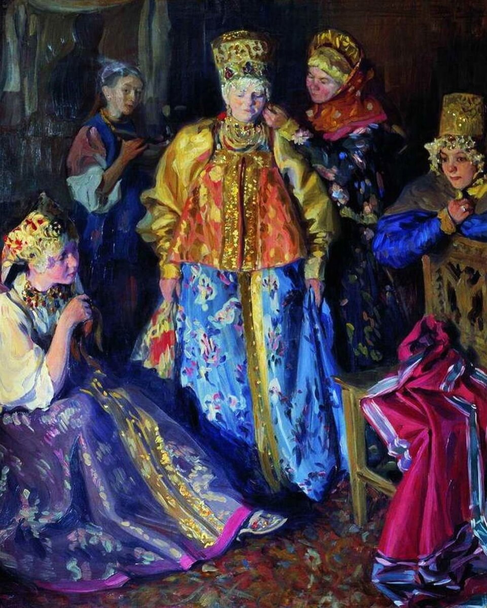 «Убор невесты», худ. Иван Куликов, 1907 год