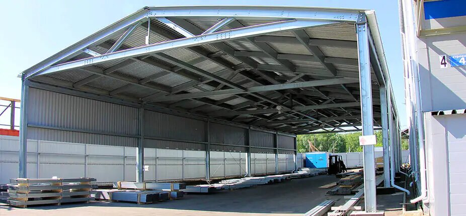 Складской навес в технопарке Андреевское