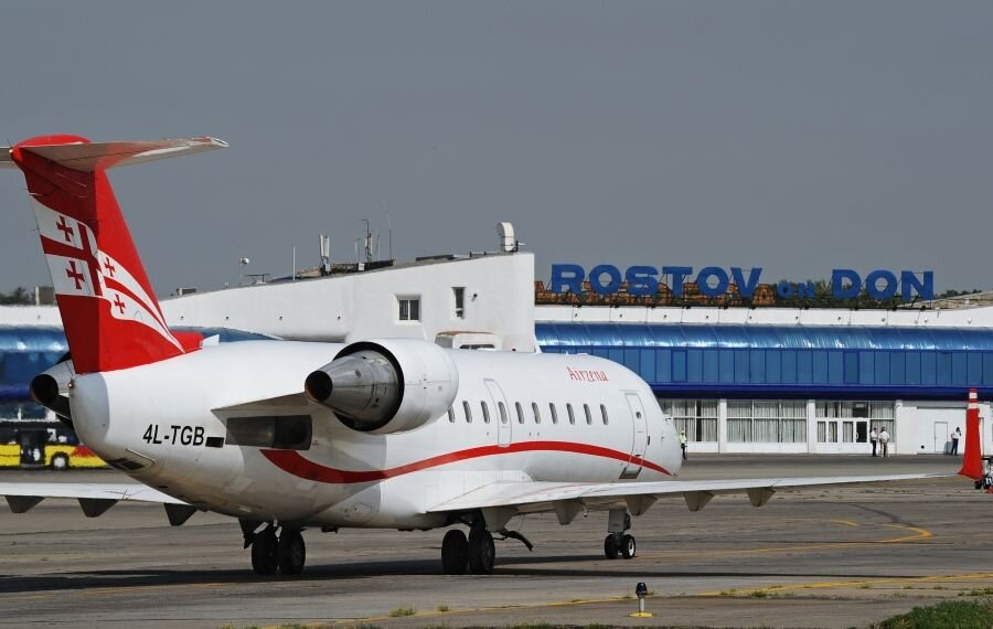    Самолет прямого регулярного рейса грузинской авиакомпании Georgian Airways Тбилиси — Ростов-на-Дону © Сергей Пивоваров/РИА Новости