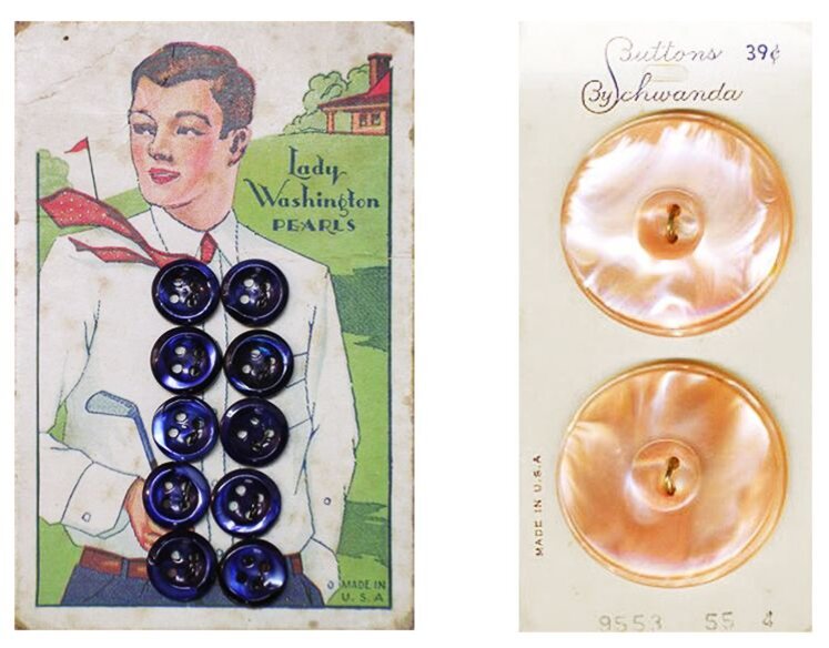 перламутровая продукция разных американских фирм