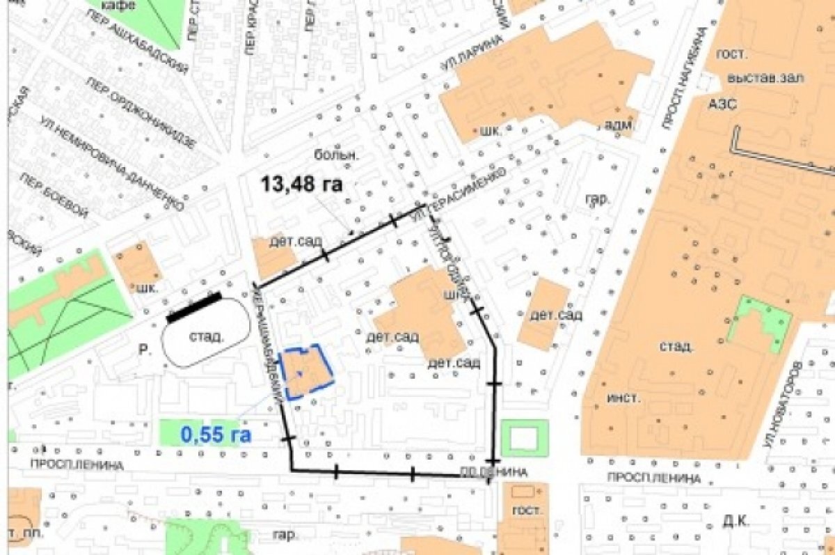    В Ростове застройщик сможет размежевать участок рядом с площадью Ленина
