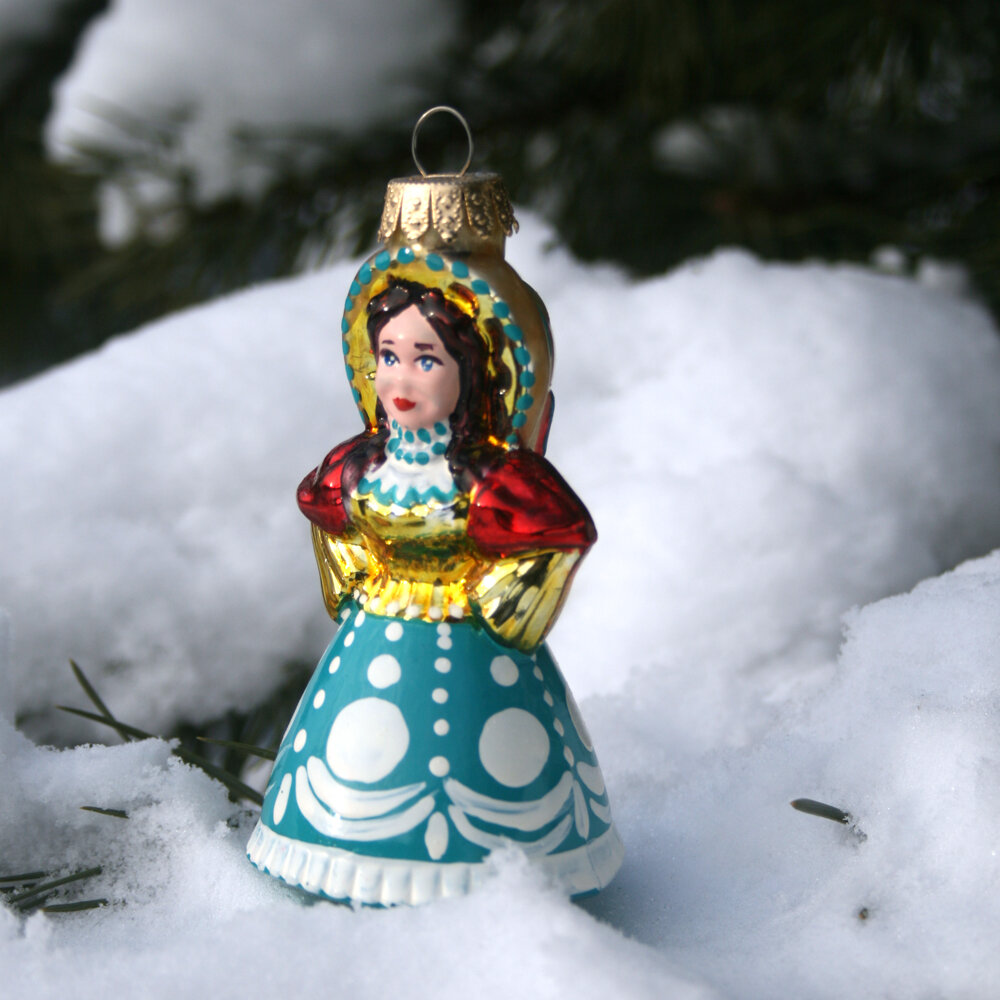 Ёлочная игрушка Дашенька - Дымковская Куколка