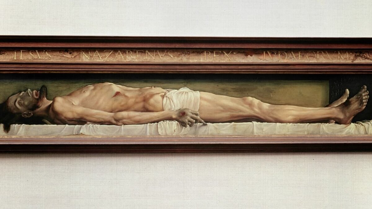 Ганс Гольбейн МладшийМёртвый Христос в гробу. 1521—1522