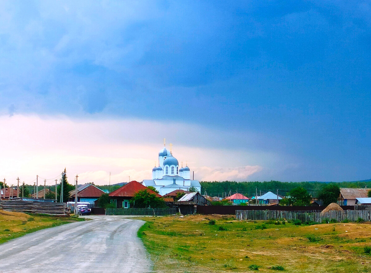 Вид села Вознесенка (фото 01.07.2023г.)