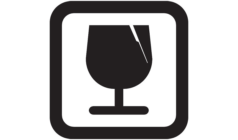 Маркировка хрупких грузов для перевозки