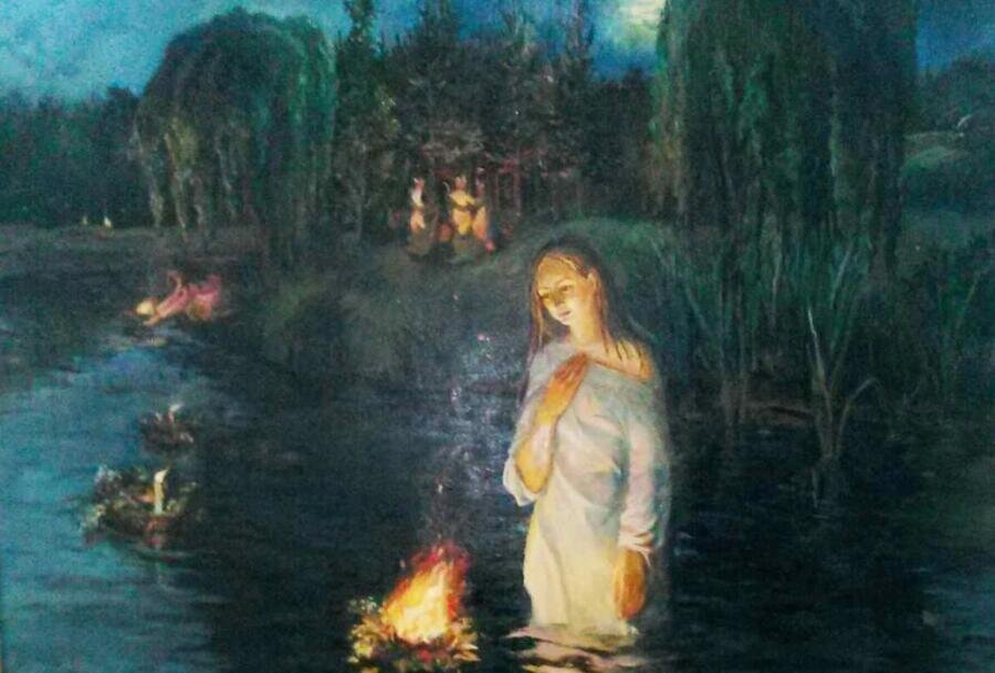    Марина Александровна Катайкина (Денисенко), «В ночь на Ивана купало» (фрагмент), 1999 г. Фото: artchive.ru