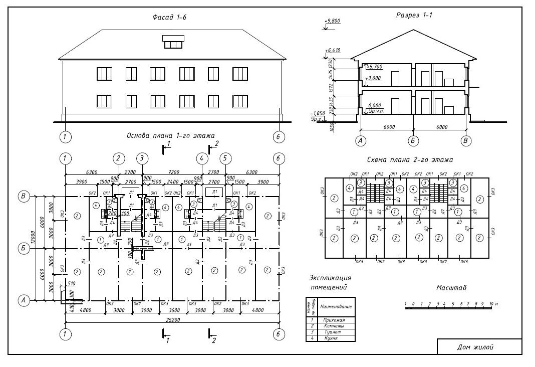 Рисунок 1 – Пример малого масштаба (1:10)