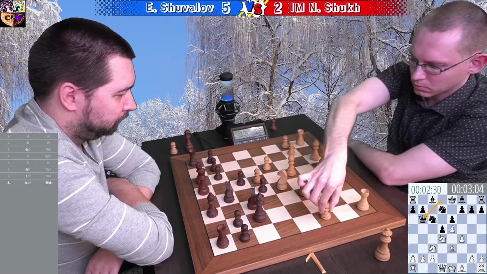 Николай ШУХ 🆚 Евгений ШУВАЛОВ ♟ Французская защита