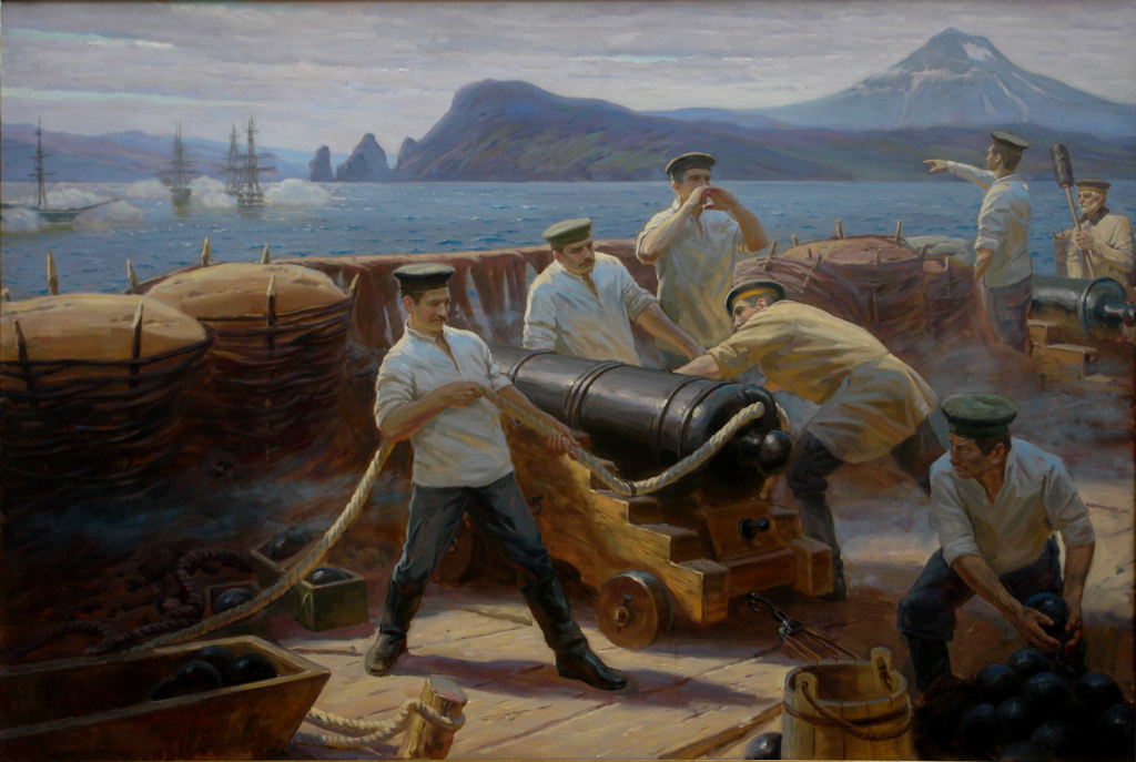 Сергей Трошин. Героическая оборона Камчатки, 2014 год. Источник: www.troshinkartina.ru