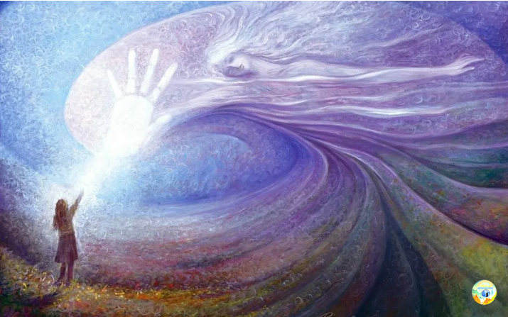 Роберт Монро рассказывает: 
«…Я увидал женщину, топтавшуюся на одном месте, …в глазах слезы..: «Какое горе, какое горе!.. Мамочка не хотела бросать тебя… Малышка, так уж получилось. Но я вернусь… вернусь к тебе очень скоро… разберусь, что произошло, и сразу же вернусь…».