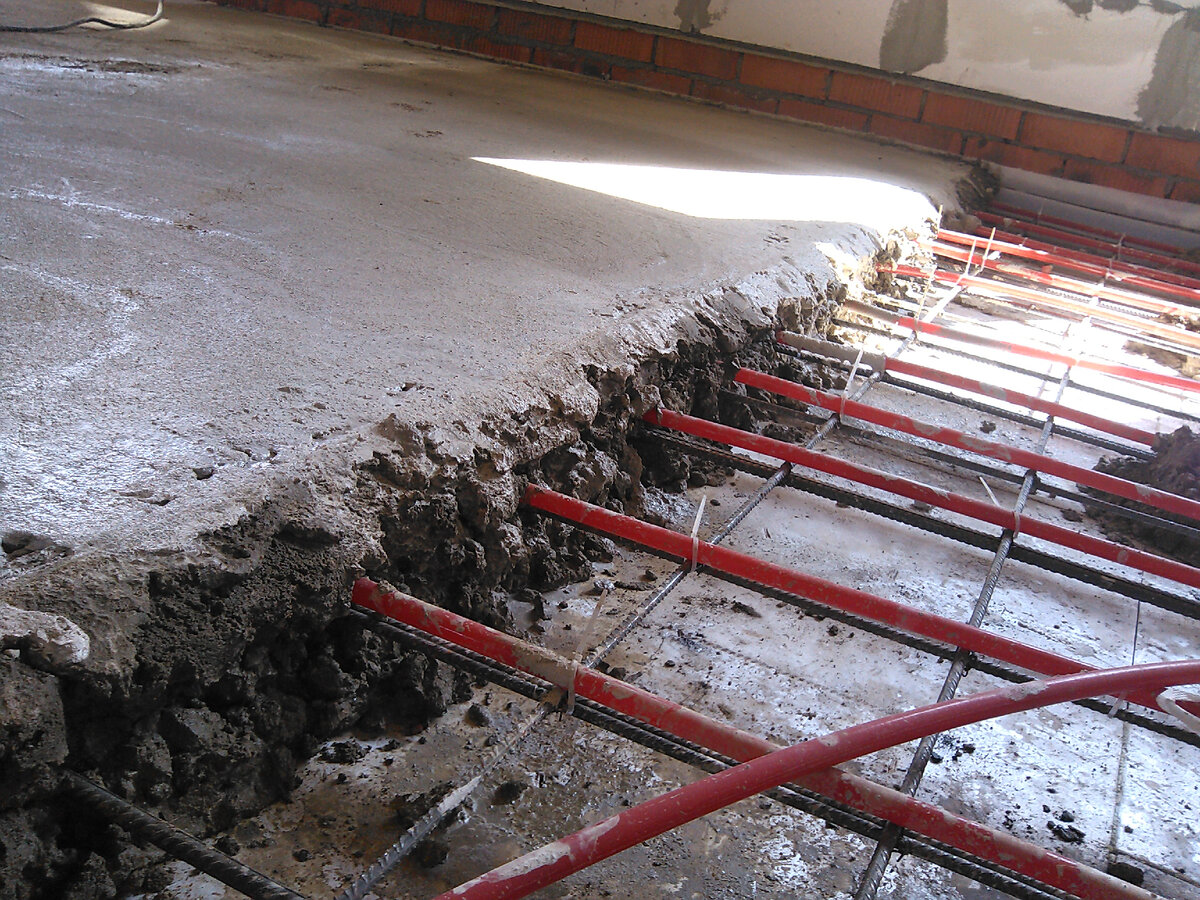 Стяжка теплого пола - фактически это плита в 12 см. @ Горбунов Сергей