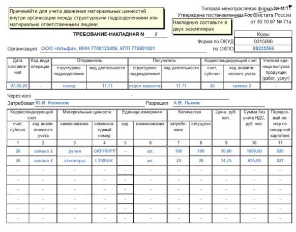 Форма списания 29. Списание материалов форма м-11. Форма м29 на списание материалов образец заполнения. Списание материалов форма м-11 образец. Форма списания материалов м-29 в строительстве.
