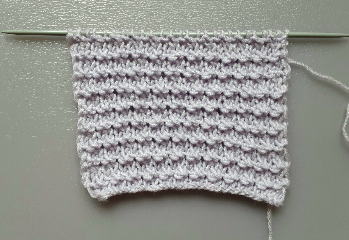 Лицевая сторона узора.