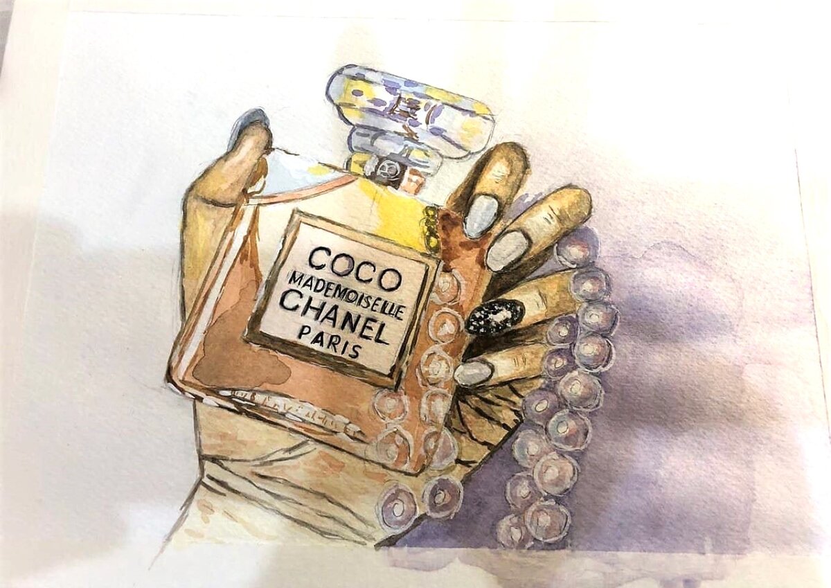 Акварель, рисунок автора 