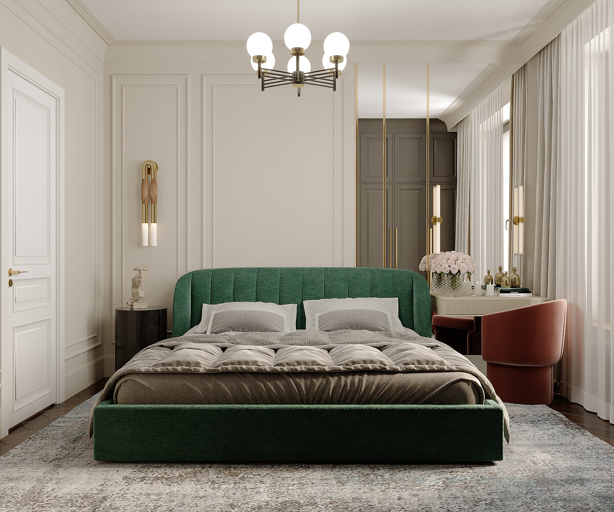 Nice design. Кровать цвет коричневый и ментол.