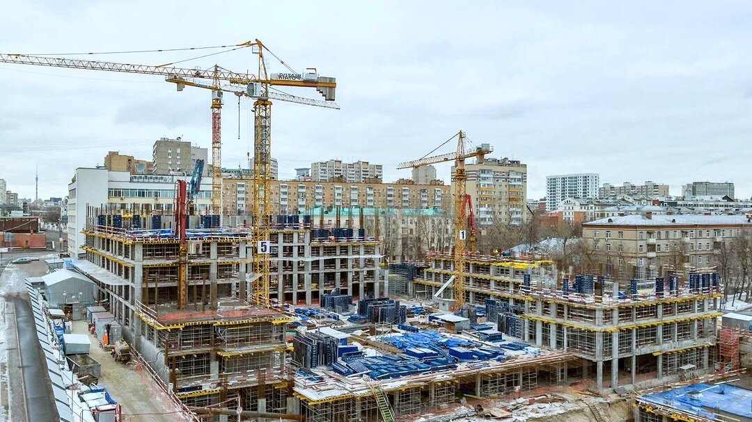 ЖК MYPRIORITY Basmanny – аэросъемка Новострой-М