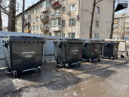     В Хабаровске установили 184 новых евроконтейнера ФОТО: Татьяна Пестерева, правительство Хабаровского края