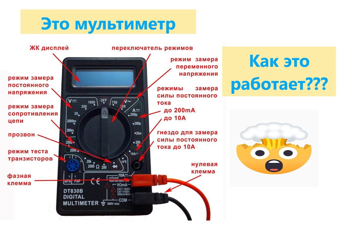 Урок №5. Работа с мультиметром. Методика измерения. | Электротехника и  Arduino | Дзен