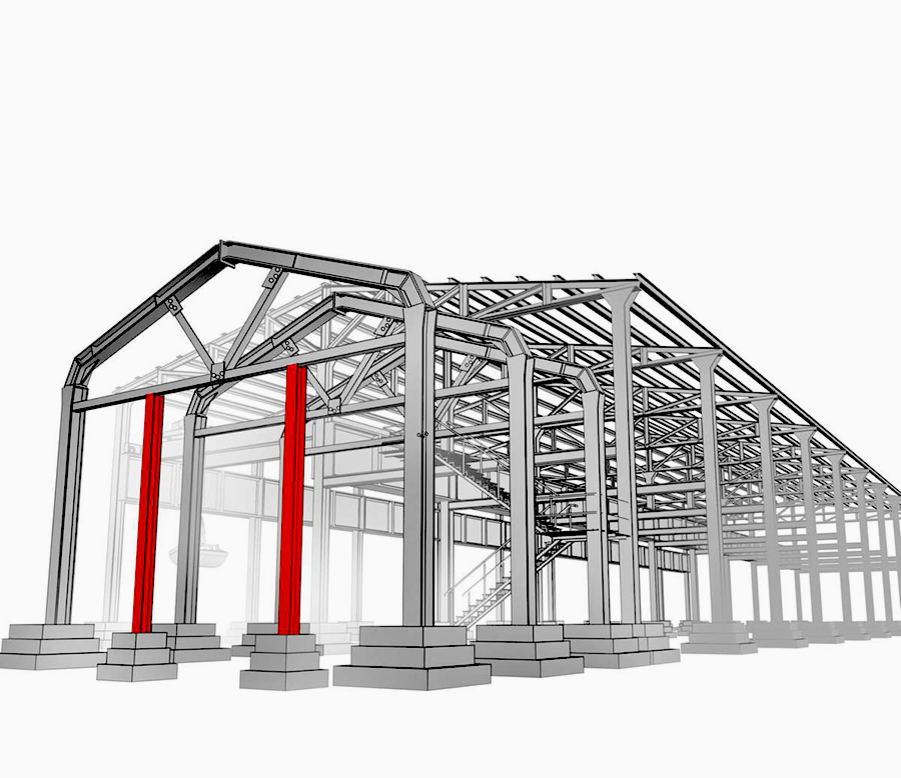 Строительные металлоконструкции: стойки фахверка | МеталлГрупп Северо ...