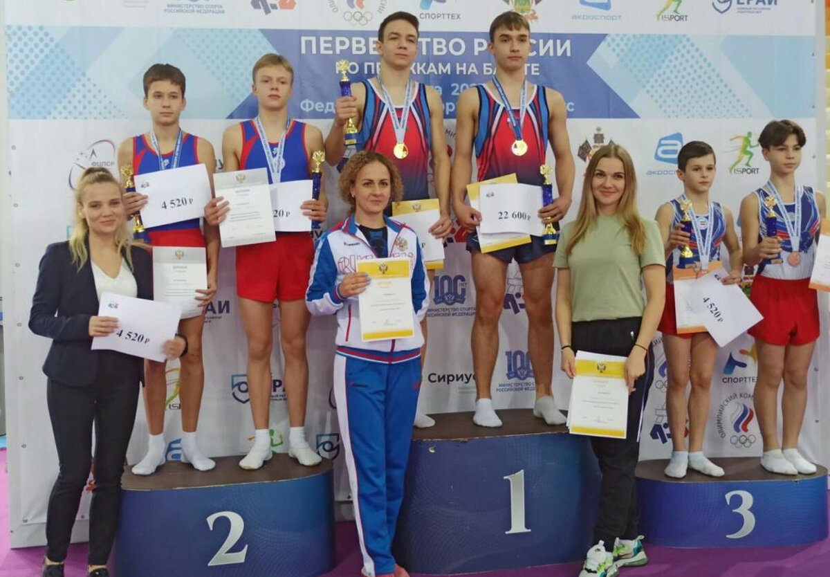    Батутисты Оренбуржья вошли в тройку призеров первенства России Кристина Просвиркина