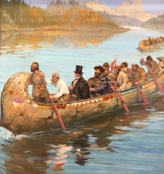 Джордж Симпсон путешествует (в Америке). Художник Сайрус Кунео.