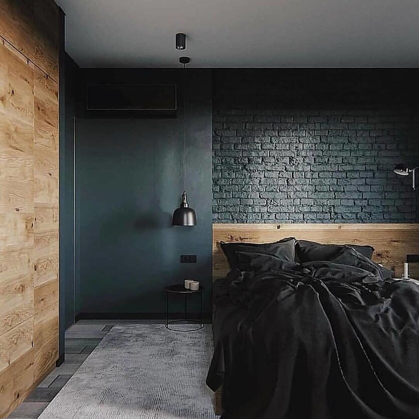 Спальня в стиле лофт: примеры дизайна, 70+ фото