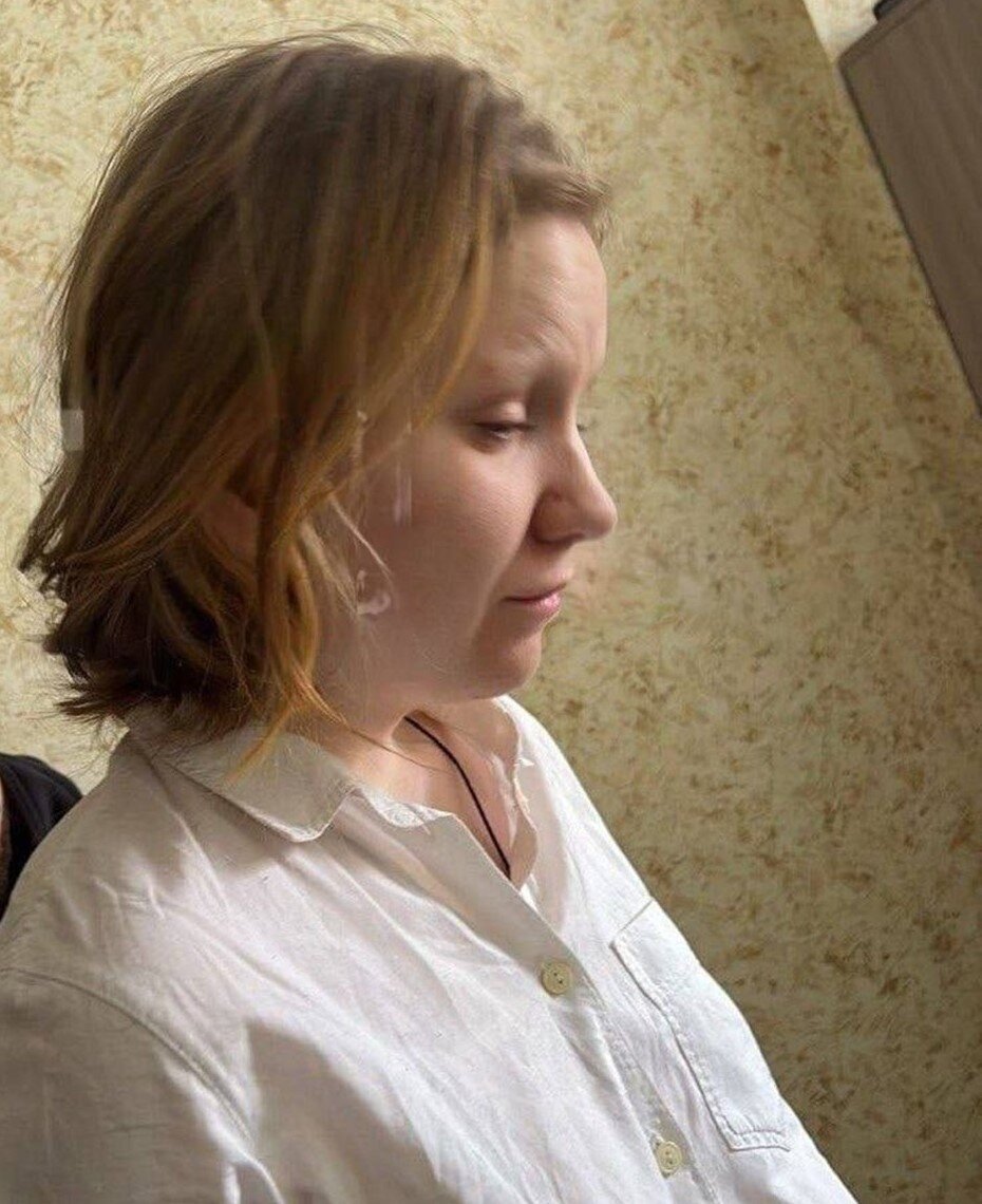    Дарья Трепова после задержания Автор фото: Baza