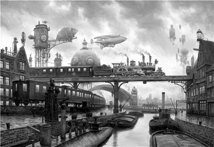 Картина Вадима Войтеховича «Курьерский скорый». Фото: illustrators.ru 