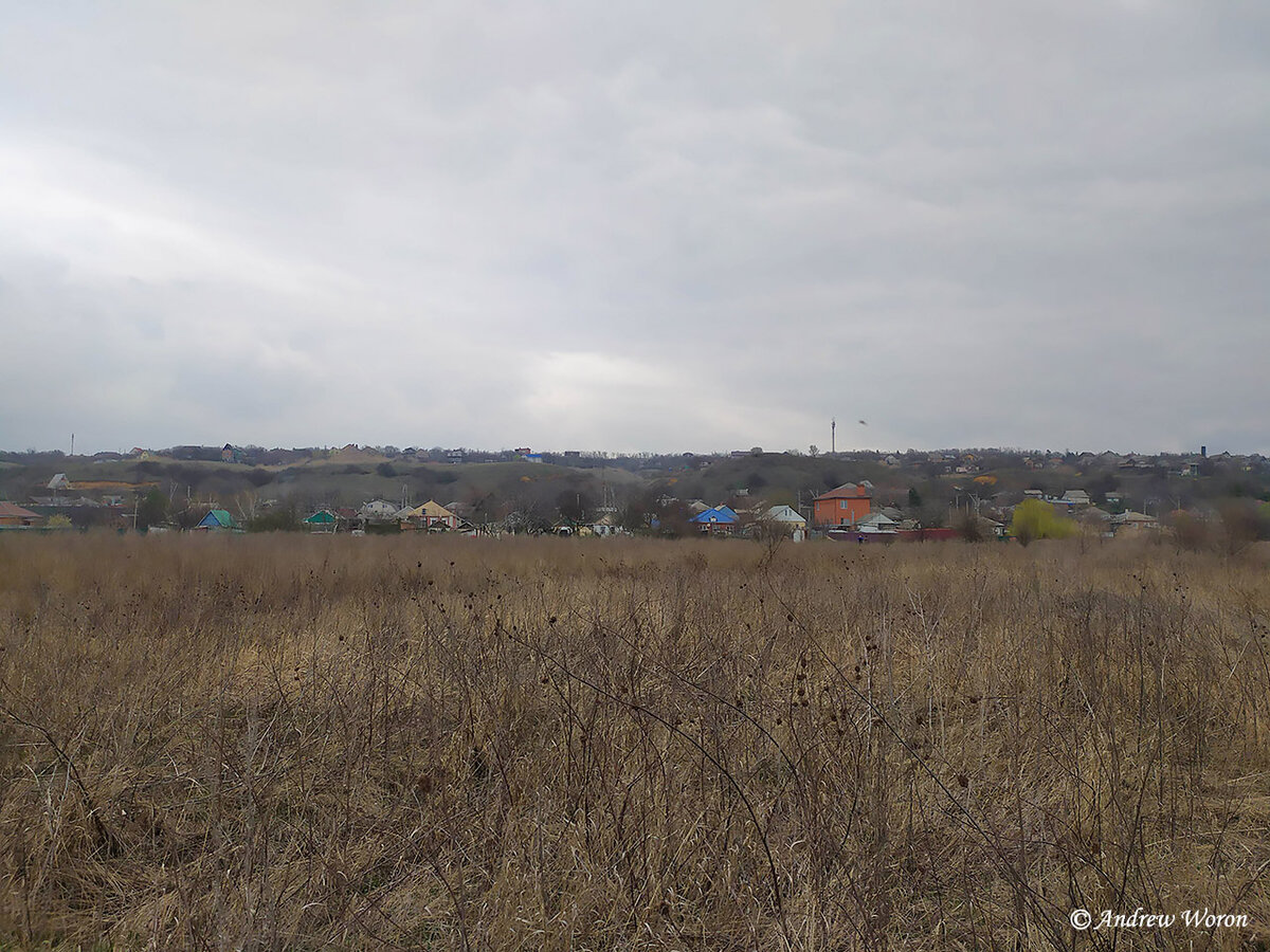 Вид на Пчеловодный от реки