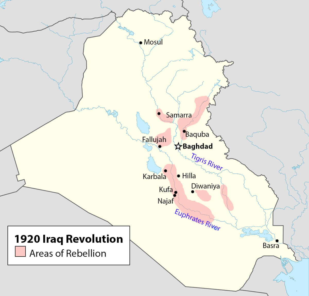 Ирак границы. British Iraq 1920. Причины иракское восстание против британцев.