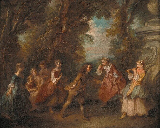 Салочки в стиле рококо. Н. Ланкре. XVIII в., Wikimedia Commons