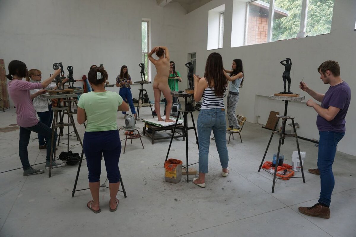 В натурной мастерской