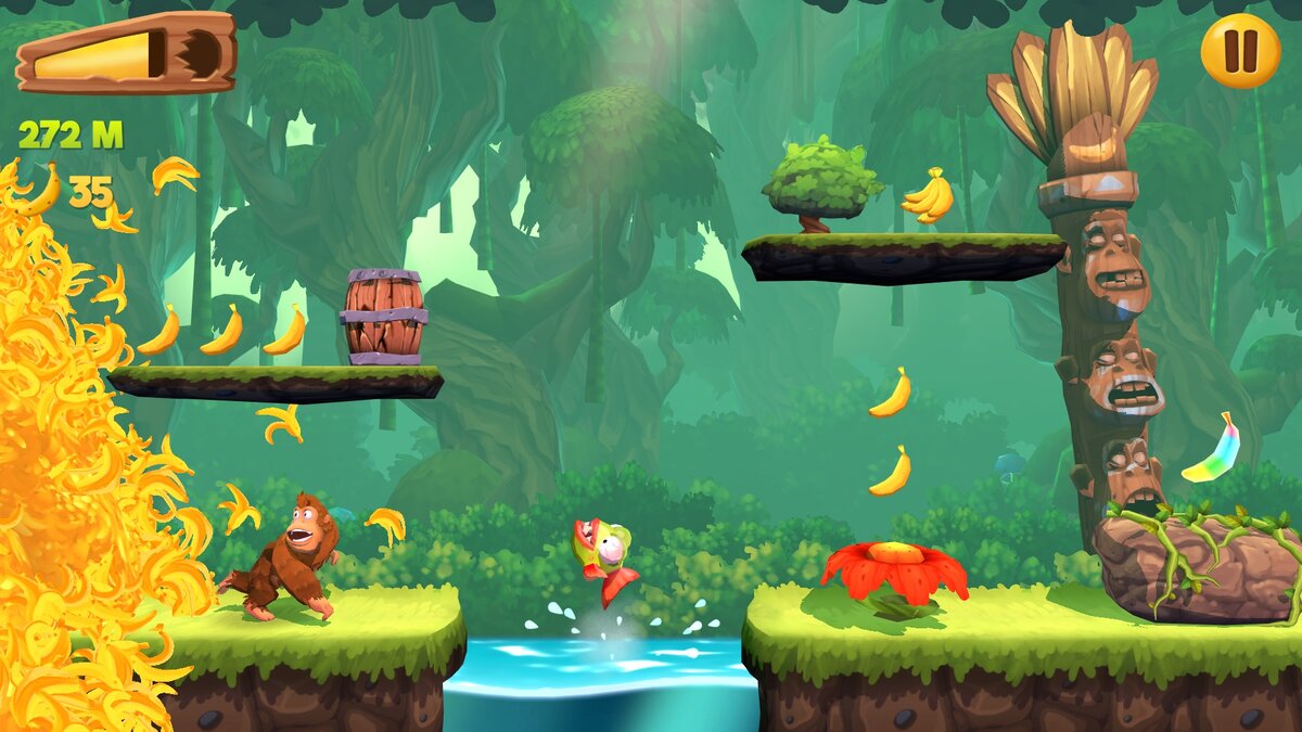 Banana Kong 2 — красочное продолжение задорного раннера для Android и iOS |  Only Top Apps | Дзен