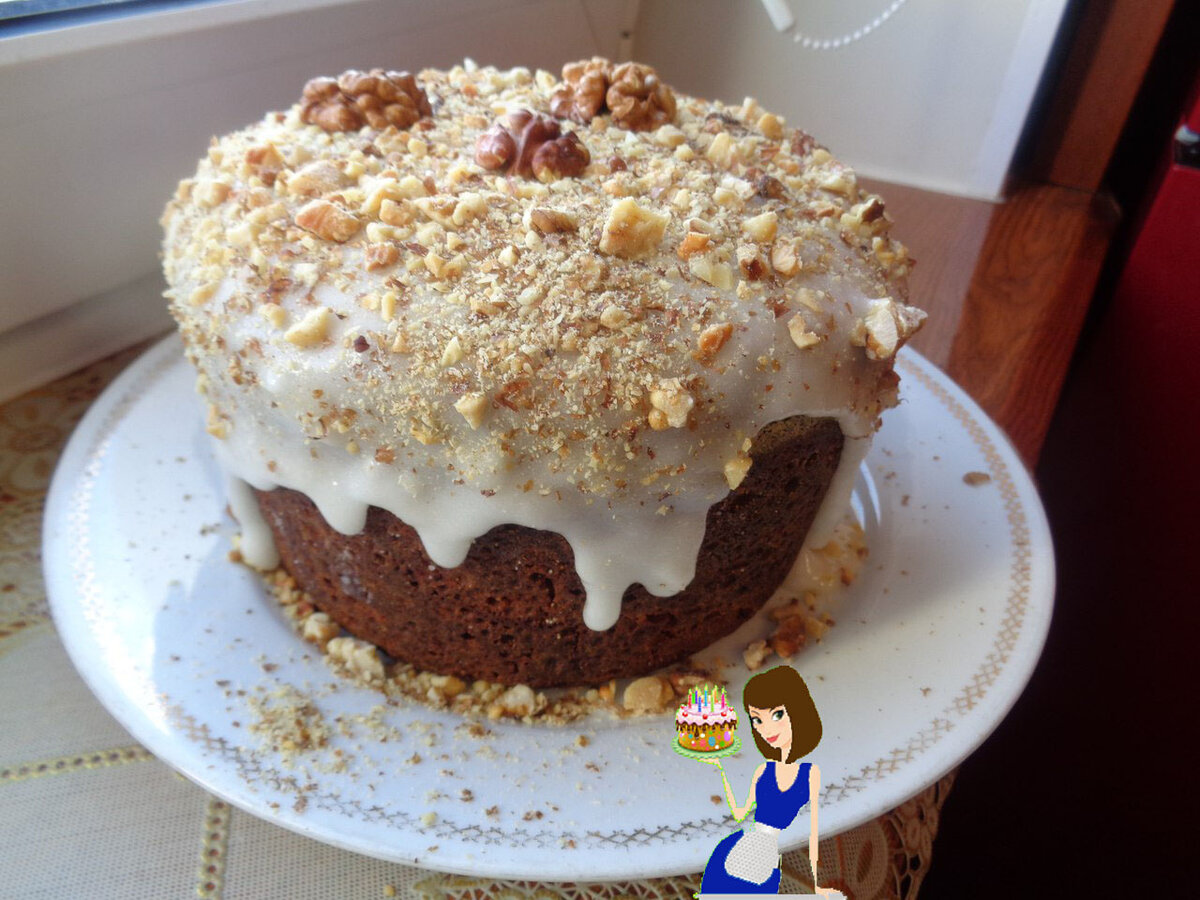 Пасха с изюмом и грецкими орехами