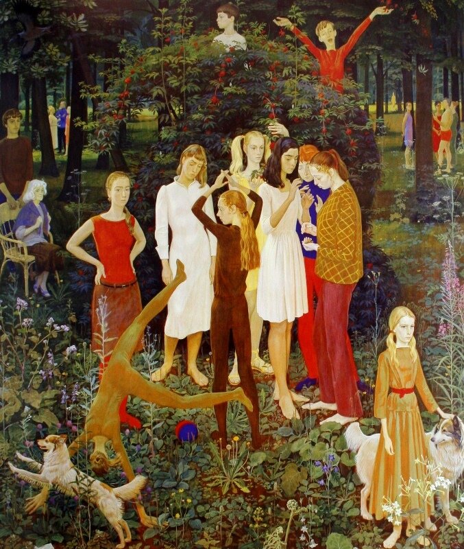 Д. Жилинский. Воскресный день.1973. Государственная Третьяковская галерея.