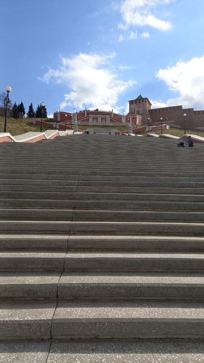 Начало Чкаловской лестницы.