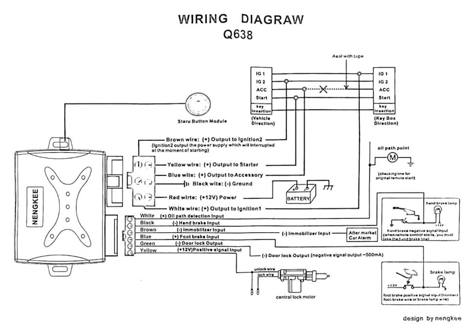 Wiring diagram схема подключения на русском языке