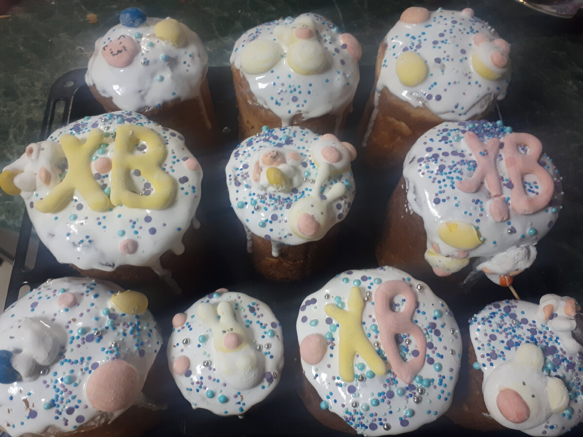 Куличи мои) украшение сына)