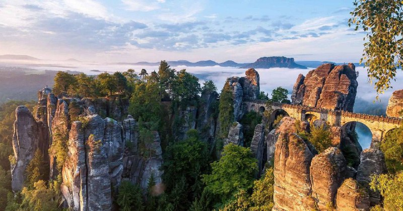 Bastei, Саксония, Германия