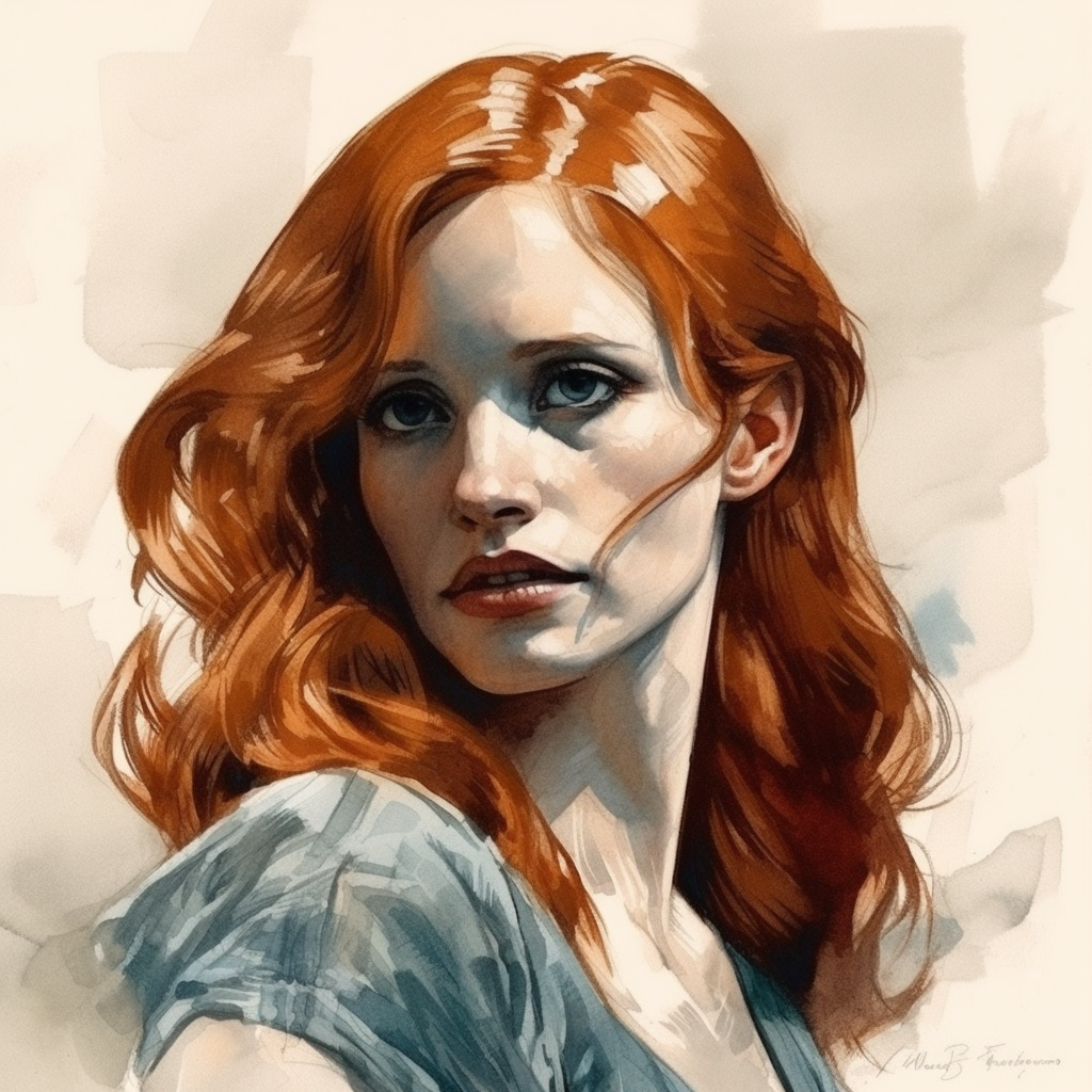 Джессика Чейстен в стиле Нила Адамса 